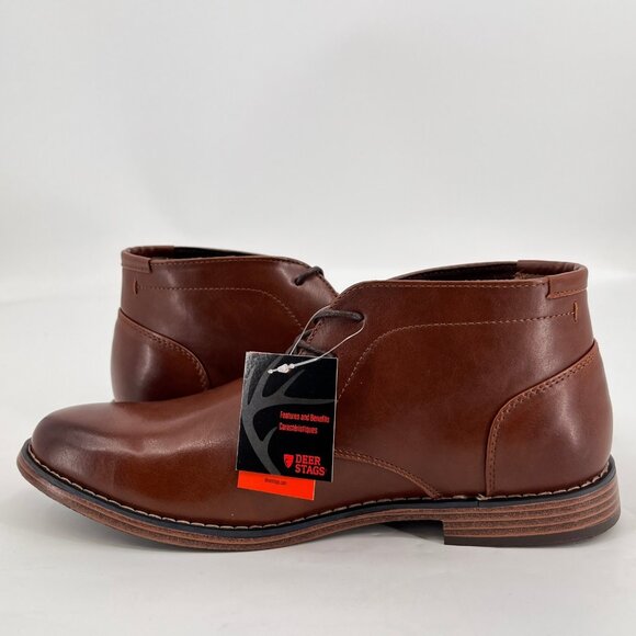 Deer Stags Maddox Boots Size 8.5M Brown Simulated Leather Memory Foam Shoes main image 14